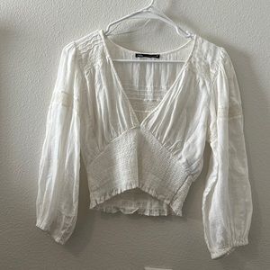 Zara blouse, size small, off white